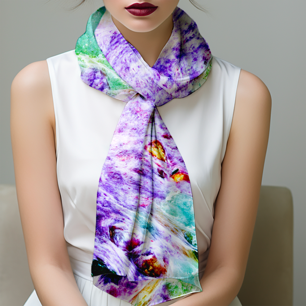 Charoite Gold Scarf