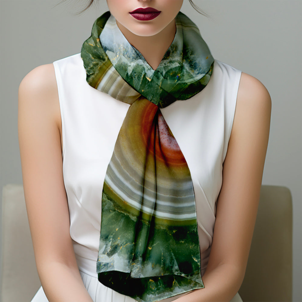 Ocean Jasper Mandala Scarf