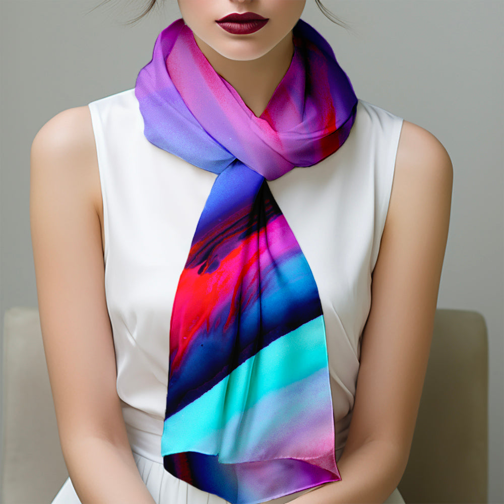 Cobalt Agate Scarf