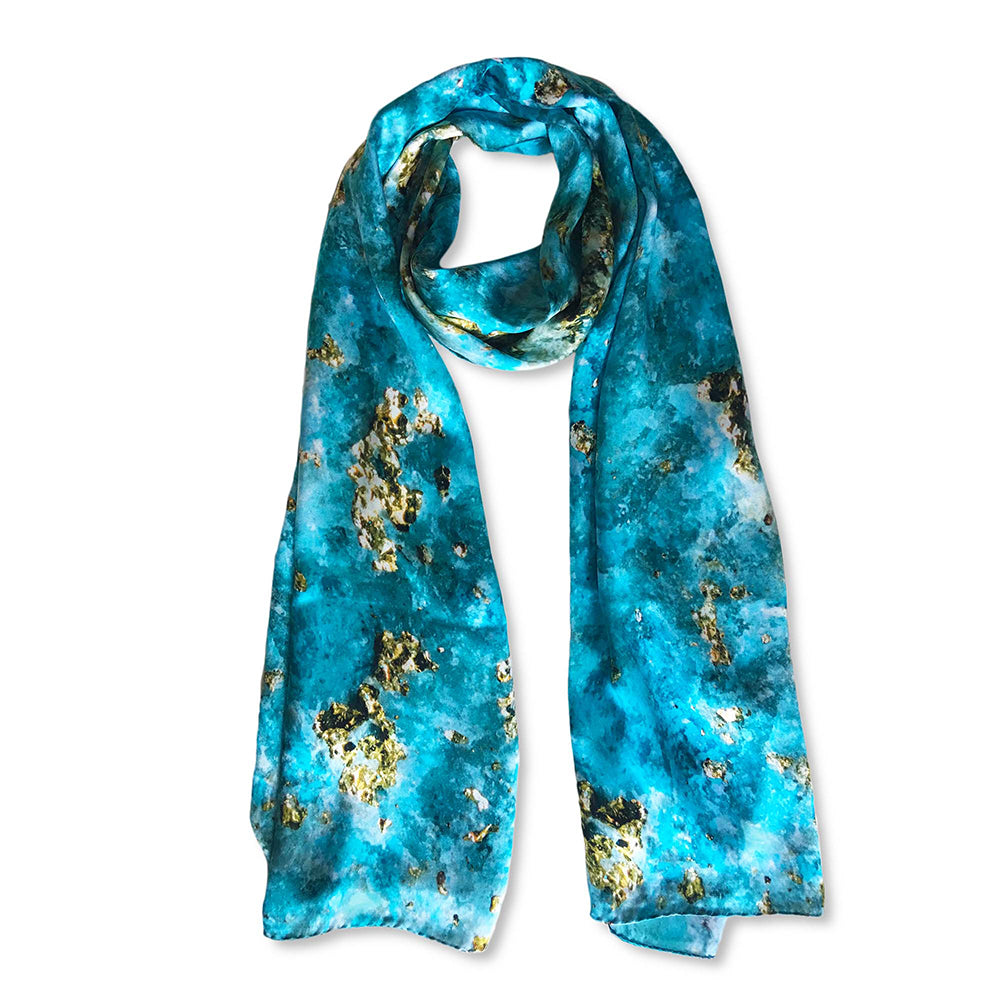 Begonia Azurite Scarf (Made To Order)