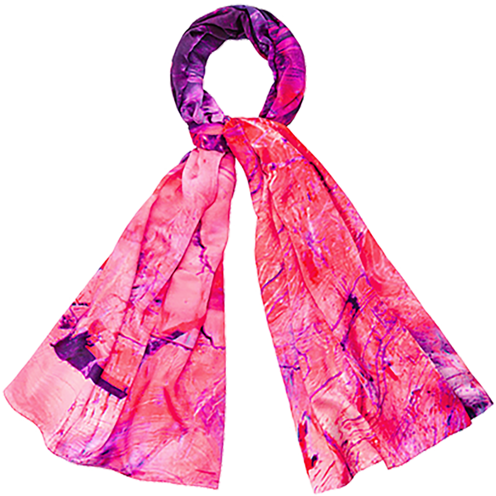 Heavenly Calcite Oblong Scarf