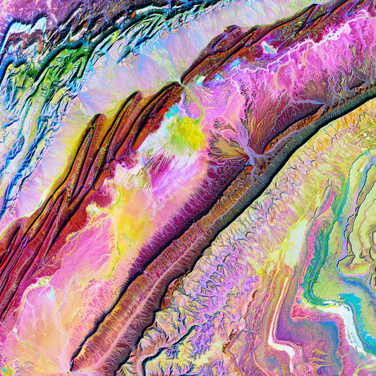 The Atlas Mountains From Space Scarf (Made To Order)